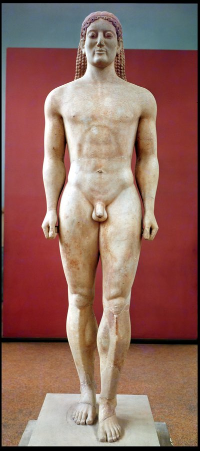 Anavysos Kouros, funerary statue of Kroisos by Greek